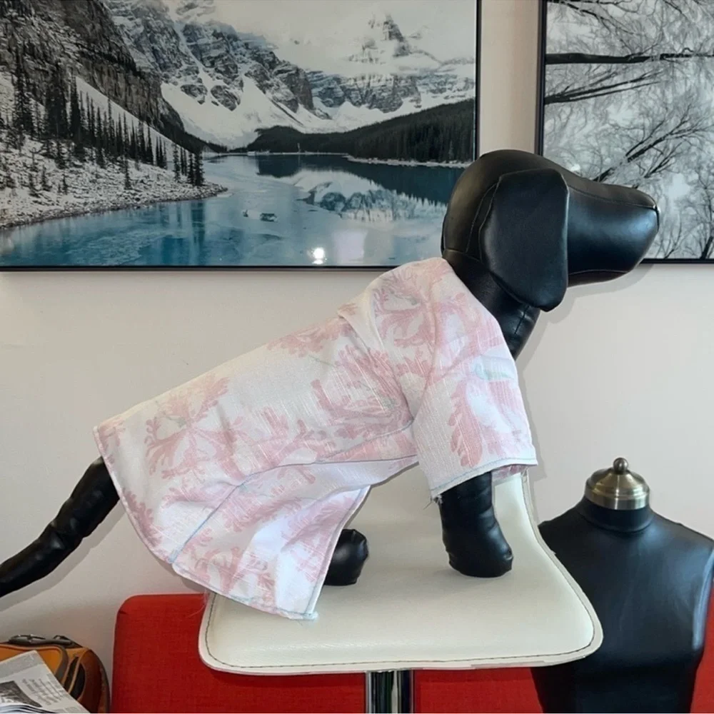 HANDCRAFTED nylon dog or cat kimono by me one off and fun to dress up your pet